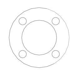 Picture of 1/16" Thick Expanded PTFE Full Face Gasket