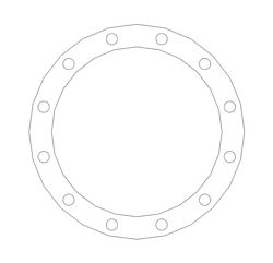 Picture of 1/16" Thick Expanded PTFE Full Face Gasket