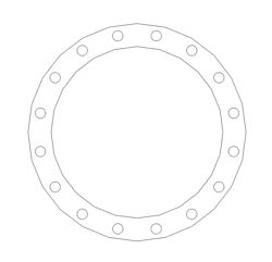 Picture of 1/8" Thick Gylon 3510 Full Face Gasket