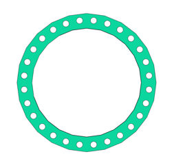 Picture of 1/16" Thick Thermoseal C4401 Full Face Gasket