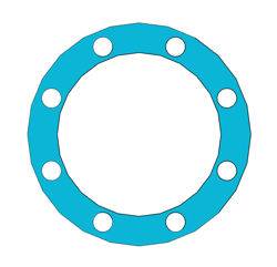 Picture of 1/8" Thick Durlon 9000 Full Face Gasket