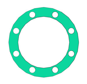 Picture of 1/16" Thick Thermoseal C4324 Full Face Gasket